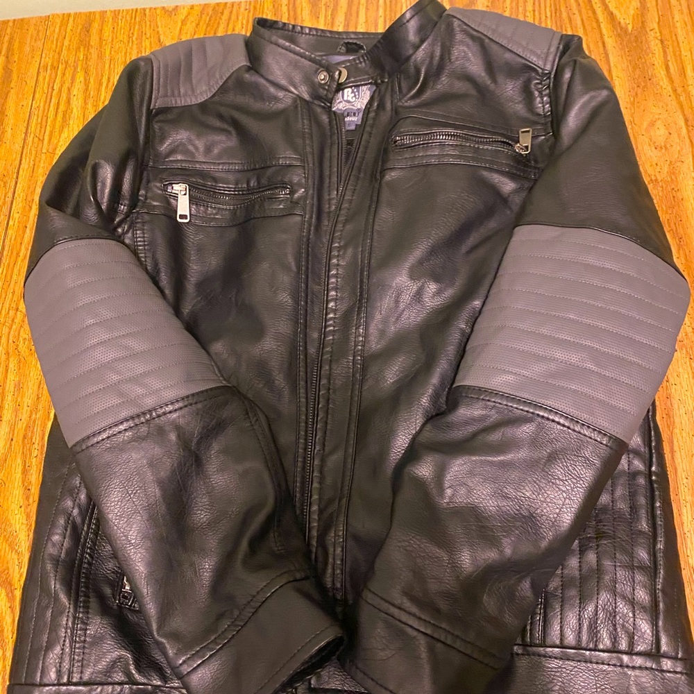Bleu Grandeur Motorcycle leather jacket